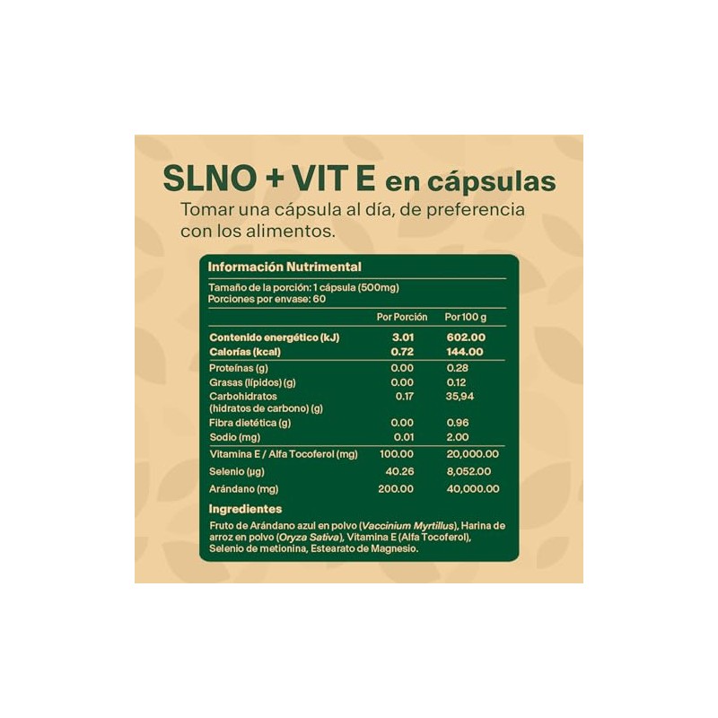 Vital Botanics Vitamina E, Selenio y Arándanos