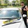15inch + 15 inch Steel Frame Windshield Wiper Blades,Compatible with