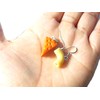 Mac and Cheese Dangle Earrings - Tiny Food Jewelry -