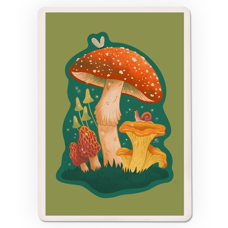 Lantern Press Mushroom Cluster, (52 Playing Cards, Poker Size Card