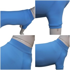 LoveLongLong Dog Jumpsuit with UV Protection and Quick-Dry Fabric for Spring Summer Pet Pajamas Sea Blue M