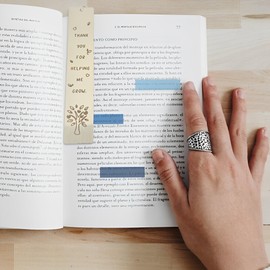 Teacher Appreciation Gifts Bookmark 3 Pcs, Metal Bookmark for Thank You Teachers from Students Graduation Gift