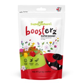 Supernature Boosterz Super Boost 125g | 100% Natural, Botanical Supplement for Dogs, Food Topper, Veterinary Approved, Daily Health, Immunity & Digestion | Manufactured in the UK