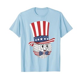 Fun Patriotic Dotted Cartoon Character T-Shirt for Women Kids Men