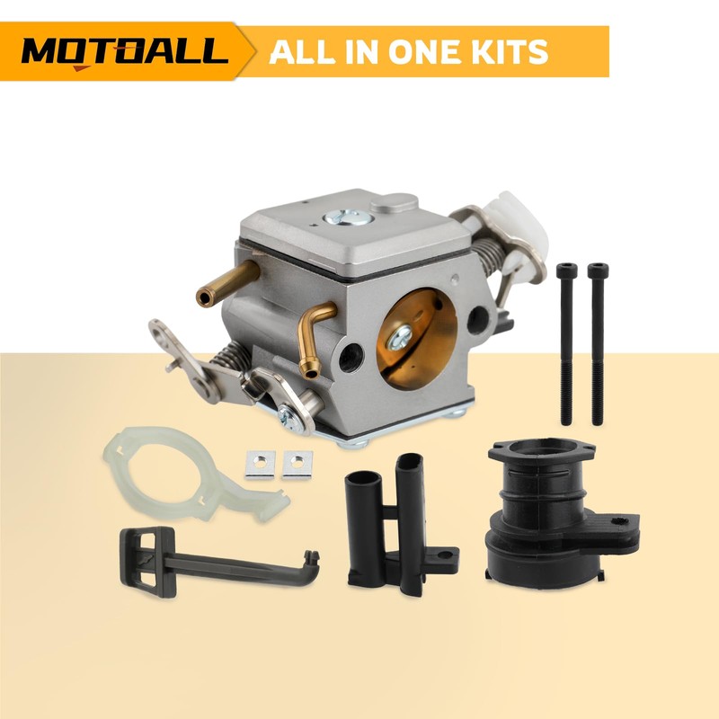 MOTOALL Carburetor Intake Kit Carb HD-12 HD-6 362 365 371