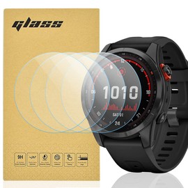 Totill 4 Pack for Garmin Fenix 6, 6 Pro and 7S Tempered Screen Protector, 99.99% HD Clarity 9H Hardness Premium Quality Guard Film, Comfortable Round Edge, Scratchproof [NOT for 6S / 6X / 7 / 7X]