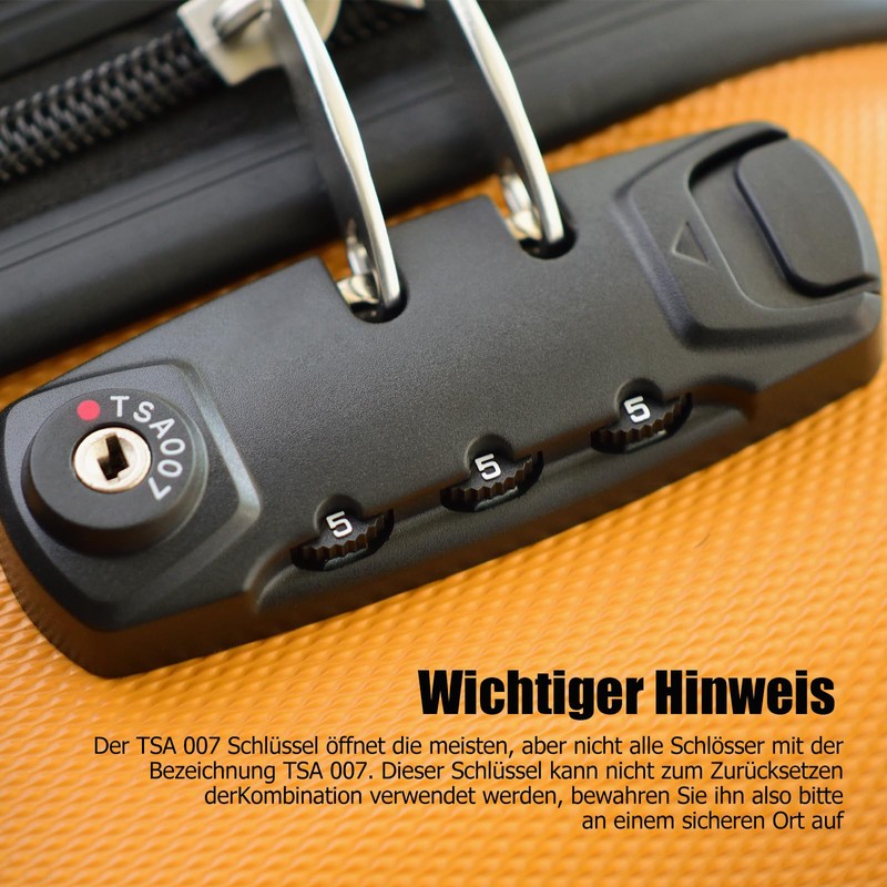 Ancable TSA Key 007, Pack of 2 TSA007 Keys, Multifunctional