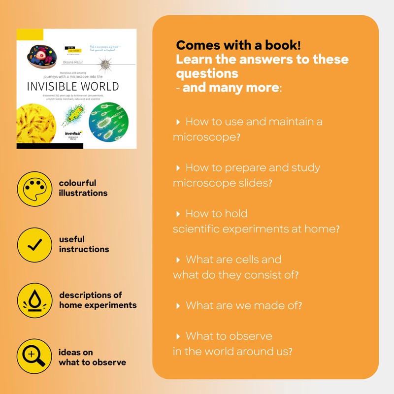 DISCOVERY Micro Solar Educational Microscope for Kids and Beginners with