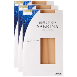 Gunze SP811 Sabrina Women's Pantyhose, Deodorizing, Run-Resistant, 3 Pairs - Stockings natural beige