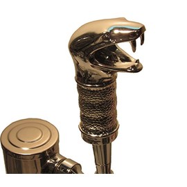 Chrome Viper Beer Tap Handle Sports Bar Kegerator Resin Breweriana Mac Snake