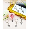 YETOOME 30 Pcs Guardian Angel Charm Keychain Key Ring for