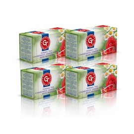 Chamomile, Lemon Balm and Rose Blossom Tea 80 Tea Bags Caffeine Free 100% Natural Relaxing Tea Sleep Tea