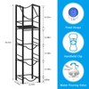 Eocnrhe 2-In-1 5 Gallon Water Jug Holder, 5 Tier Water