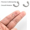 100 Pcs Folded Fishing Spinner Clevises Sturdy Lure Making Accessories