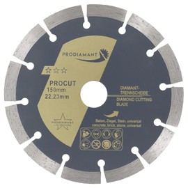 Prodiamant Diamond Cutting Disc - Concrete, Stone, Brick, Universal - Saw Blade for Dry and Wet Cutting
