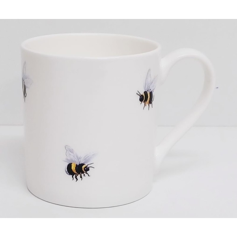 Rainbow Decors Bees Mugs Set of 2 Fine Bone China