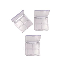 GZRYEJLEI 3 Pc Empty Makeup Palette Lipstick Box Portable Pan，DIY Eyeshadow Powder Blush Lipstick Dispensing Storage Boxes Transparent Container