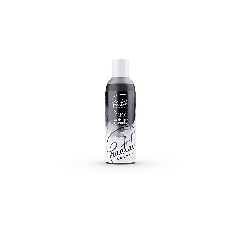 Fractal Colours FlowAir Airbrush Liquid Food Colouring 100ml Black