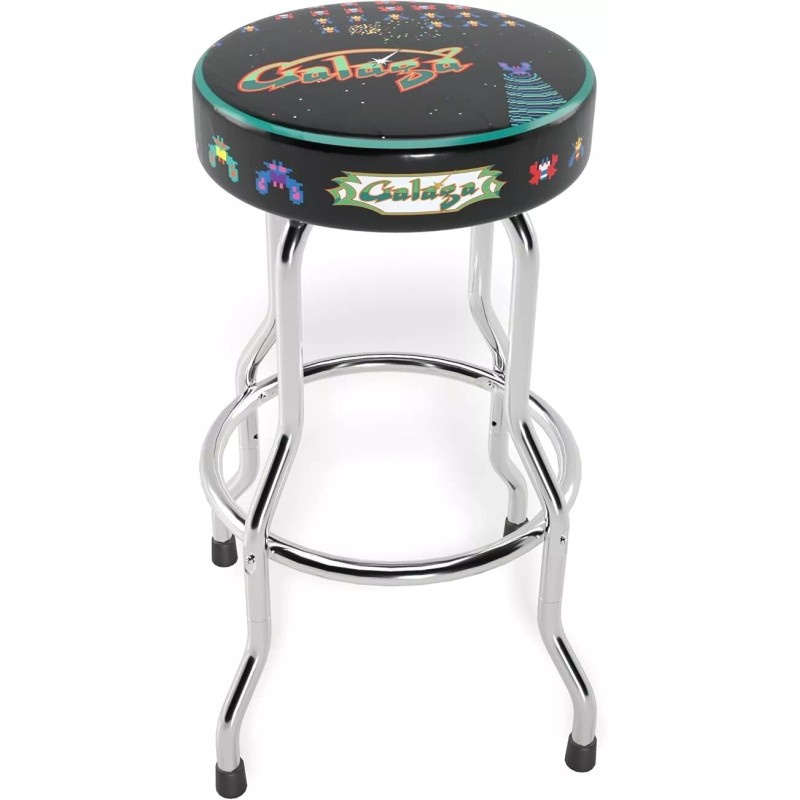 Hunter ARCADE1UP Adjustable Stool - Chrome-Plated Frame, Foam Padding -