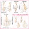 SUNNYCLUE 1 Box 24Pcs 4 Styles Natural Seashell Charms Cowrie