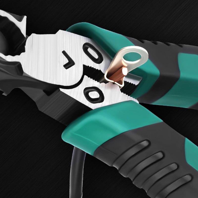 AIMALL Linemans Pliers, High Leverage Grip Tools, Durable Steel, 6-inch,