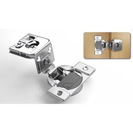 Berta 2-Pack, 1-5/16" 4D Overlay Soft Close Concealed Hinges for Face Frame Door, Control Closing Speed, Smooth Slow Self Close Hinges, Satin Nickel, 105° Open Angle Stainless Steel Cabinet Hinges