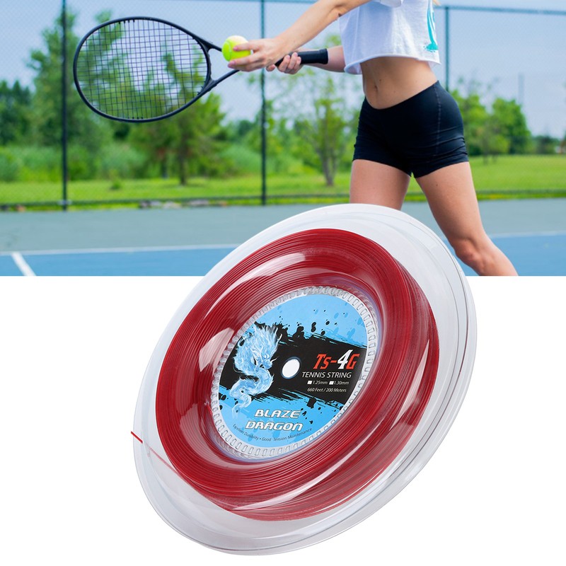 TS 4G 200m Reel Tennis String Line Polyester Tennis String
