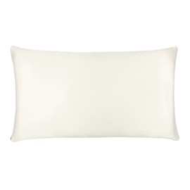 Shhh Silk Off White Silk Pillowcase - King Size