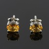 YASHEE Natural Citrine Gemstone Oval Shape Stud Earring For Women,