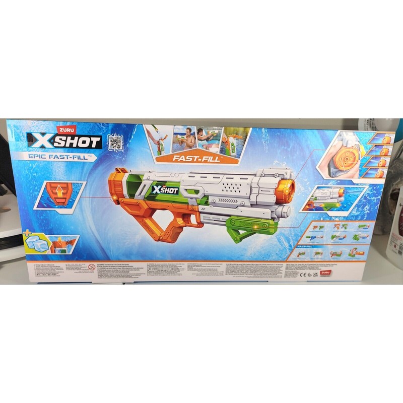 zuru NIB Zuru Xshot Fast Fill 34oz/shoots 33 Ft