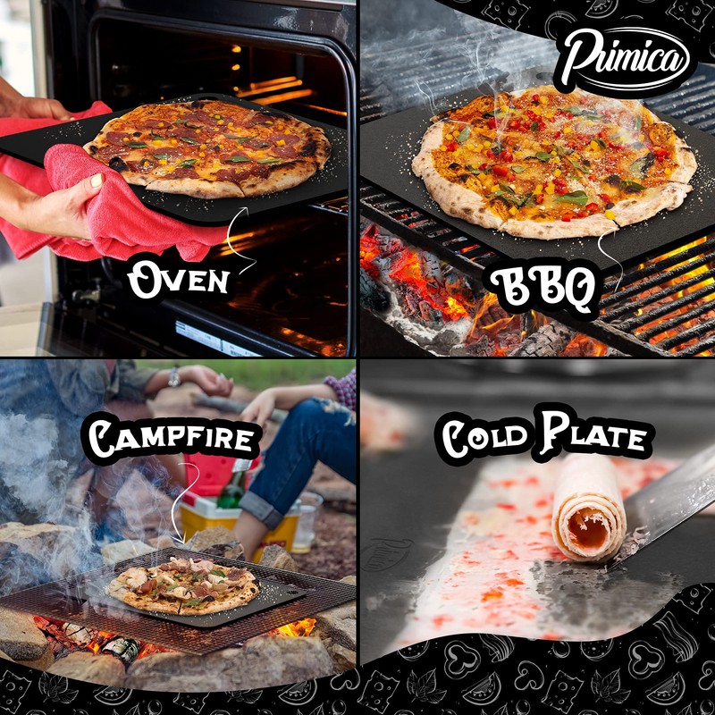 Primica Pizza Steel for Oven XL -16" x 13.4" x