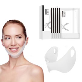 5 Stück Gesichtsmaske V-line Hyaluron Face Mask, V line Doppelkinn Straffen Gesichtsmaske, Angenehm zu tragen, feuchtigkeitsspendend und formgebend, Geeignet für alle Hauttypen und Gesichtsformen