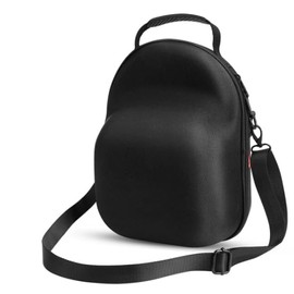 JIDSPWLS Hard baseball hat case (1 pack Black), Hat Carrier Travel Case with Adjustable Shoulder Strap, Hat cap case for 6 Baseball Caps - Perfect for Traveling