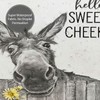 citari Funny Donkey Shower Curtain Rustic Floral Farmhouse Bathroom Shower