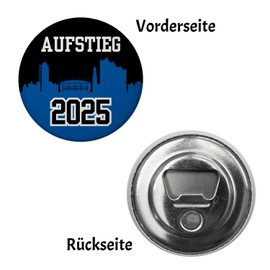 Hamburg Skyline Aufstieg 2025 Magnet mit Flaschenöffner für Fußballfans Lustiger Magnet mit Flaschenöffner für Hamburg-Fans und Fußballfreunde