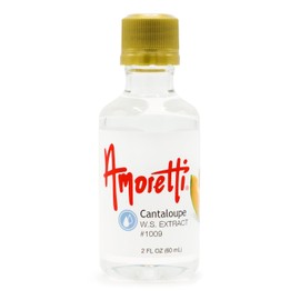 Amoretti - Cantaloupe Extract Water Soluble 2 oz - Highly Concentrated & Perfect For Pastry, Savory, Brewing, and more, Preservative Free, Vegan, Kosher Pareve, Keto Friendly