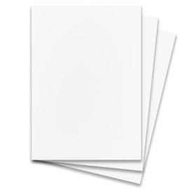 Pack of 20 DIN A5 Cardboard with Linen Structure – Colour: White – 14.8 x 21 cm – 250 g per m² – Single Card without Fold – Ideal for Crafts, Scrapbooking, Greeting Cards
