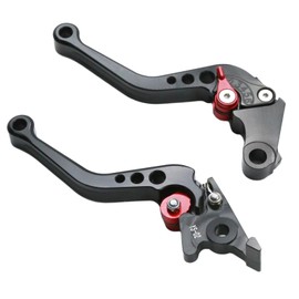 Zreneyfex CB300F Short Brake Clutch Levers Set, Replacement for Honda CB300FA CB400F CB400R CB500F CB500X CBR250R CBR300R CBR500R GROM MSX125 Monkey 125 18-19 (Black)