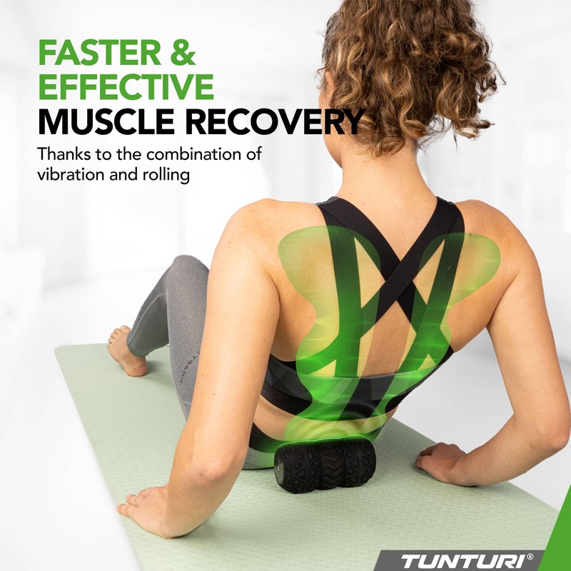 Tunturi Deep Roll Massage Roller with Vibration - Trigger Point