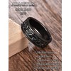 Celtic Knot Ring Sterling Silver Mens Black Ring Irish Celtic