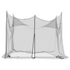 vidaXL Black Rectangular Indoor/Outdoor Mosquito Net - Foldable Polyester Mesh,