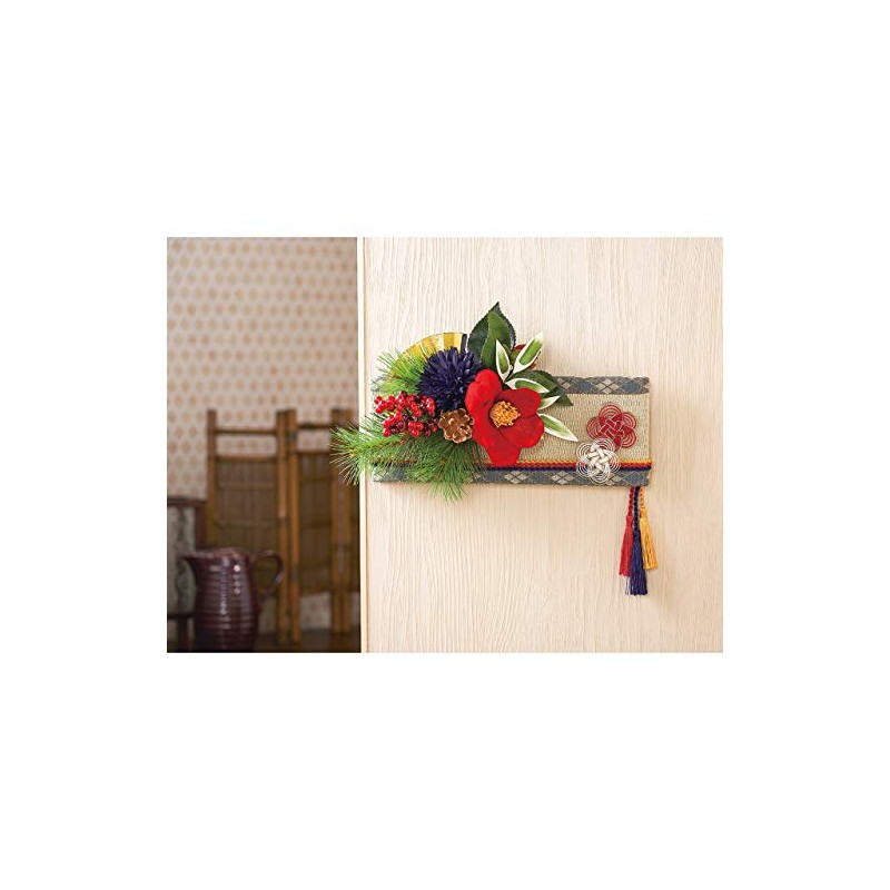 Tokyodo Red and White Chirashi Ume Knot Φ5cm 4-Piece Set