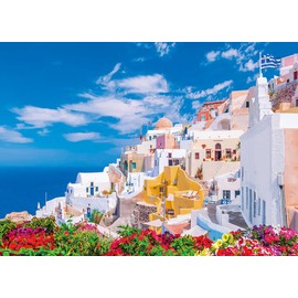 BEVERLY 66-210 600 Piece Jigsaw Puzzle of Santorini Shining (15.0 x 20.9 inches (38 x 53 cm), Made in Japan