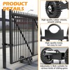 6" Rolling Gate Rubber Wheel Carrier – Heavy-Duty Wheel for