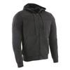 Milwaukee Leather Men's CE Approved Armored Hoodie with Reinforced Fibers