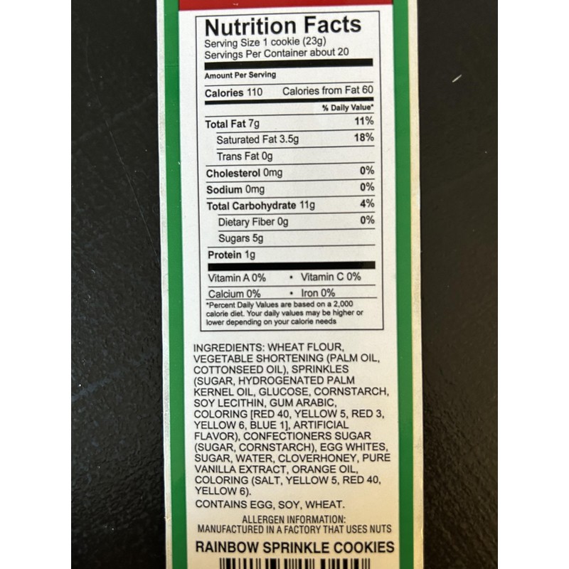 San Paolo Cookies - Rainbow Sprinkles Cookies - 16oz -