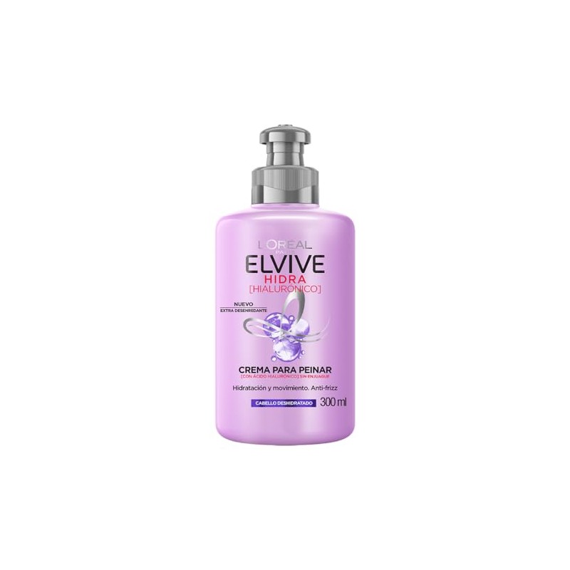 LOral Paris Crema para peinar Hidra Hialurnico Elvive 300 ml