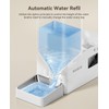 Rojeco 36Cups/8.5L Pet Automatic Cat Feeder and Gravity Water Dispenser,Stainless
