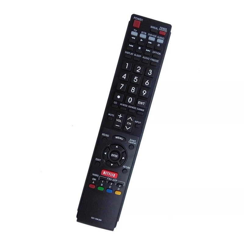 Unbranded GB118WJSA Replace Remote for Sharp AQUOS TV LC-40LE830U LC-60EQ30U