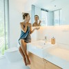 Relaxdays 2 x Soap Dispenser Bamboo Refillable Square H x